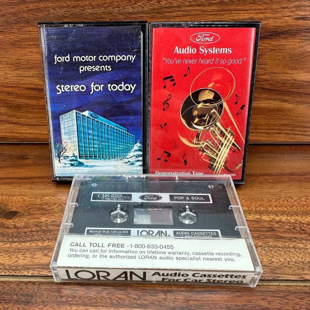 Ford Audio Systems Cassette Lot Loran Vintage Demonstration Tapes Demo 80s 90s